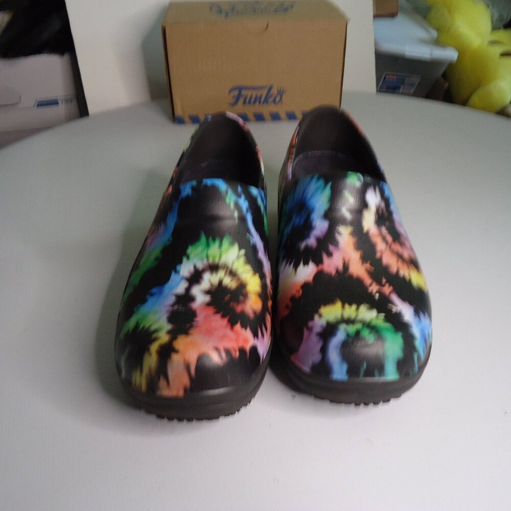 Crocs Classic Tie Dye Neria Pro Graphic Clog Multicolor Mule Womens Size 8